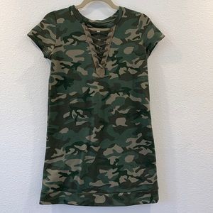 Love Fire Camouflage Shirt Dress.